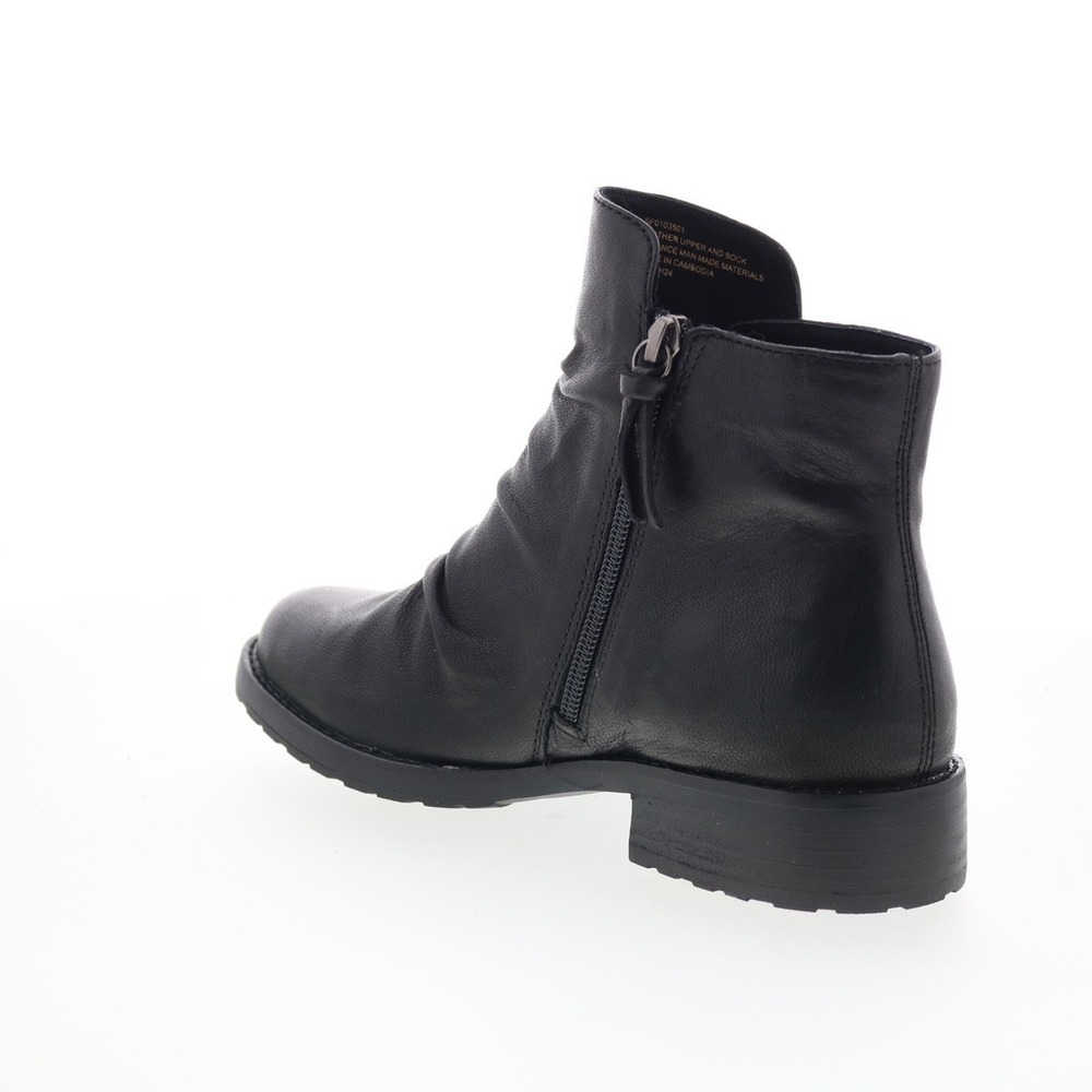 Sofft Ruched Leather Side Zip Bootie - Beckie II Size 6 - Picture 7 of 14